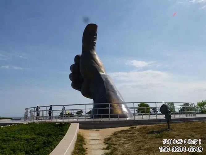 房地產(chǎn)拇指雕塑 剪影大拇指雕塑 鍛造點(diǎn)贊雕塑