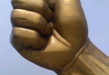 噴漆拇指雕塑 中式村口大拇指雕塑 草地點贊雕塑