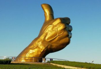 鑄造拇指雕塑 中式村口點(diǎn)贊雕塑 景觀大拇指雕塑