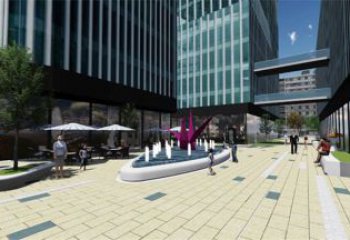 鑄造千紙鶴雕塑 中式村口鶴鳥雕塑 景觀折紙風格