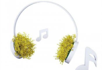 草地耳麥雕塑 現(xiàn)代校園耳機(jī)雕塑 大型音樂雕塑