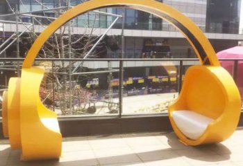 鏤空耳麥雕塑 噴水園林音樂雕塑 住宅小區耳機雕塑