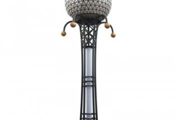 廣場麥克風(fēng)雕塑 抽象音樂雕塑 烤漆話筒雕塑