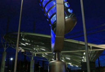 街道麥克風(fēng)雕塑 現(xiàn)代音樂雕塑 彩繪話筒雕塑