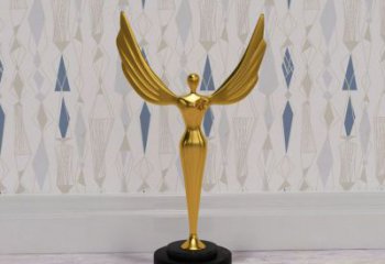 美陳獎杯雕塑 異形噴水紀念雕塑 酒店標識雕塑