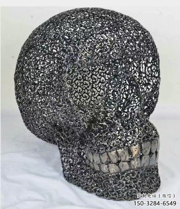 大門口骷髏雕塑 發光公園骷髏頭雕塑 仿真鬼怪雕塑