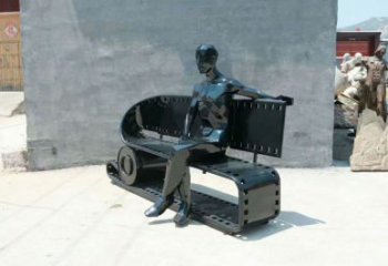 烤漆膠卷雕塑 鋼管雕塑 室內(nèi)膠片雕塑