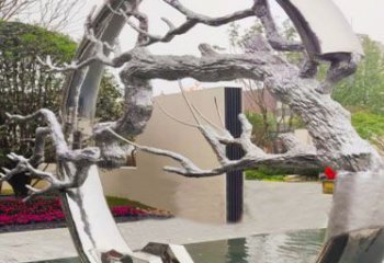 草地花環(huán)雕塑 現(xiàn)代校園雕塑 大型環(huán)形雕塑