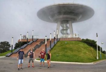 房地產飛碟雕塑 現代飛船雕塑 幾何宇宙雕塑