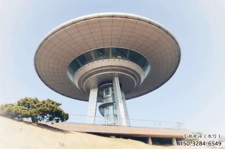 幾何飛碟雕塑廠 發光公園宇宙雕塑 大門口飛船雕塑