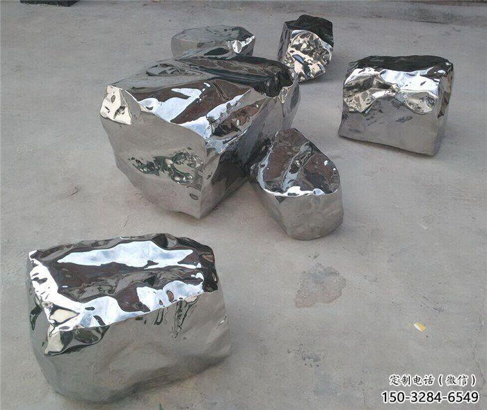 創(chuàng)意鵝卵石雕塑 啞光空心石雕塑 公園雕塑