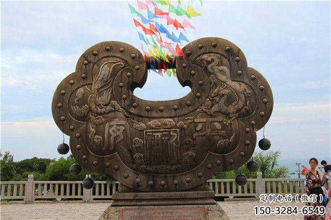 幾何鎖子雕塑 發(fā)光公園雕塑 大門(mén)口同心鎖雕塑