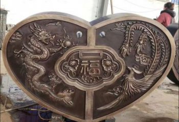 大型鎖子雕塑 歐式步行街雕塑 彩繪同心鎖雕塑