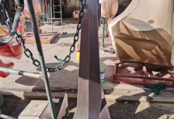 抽象船錨雕塑 啞光碼頭雕塑 室內(nèi)雕塑