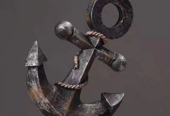 創(chuàng)意船錨雕塑 啞光碼頭雕塑 公園雕塑