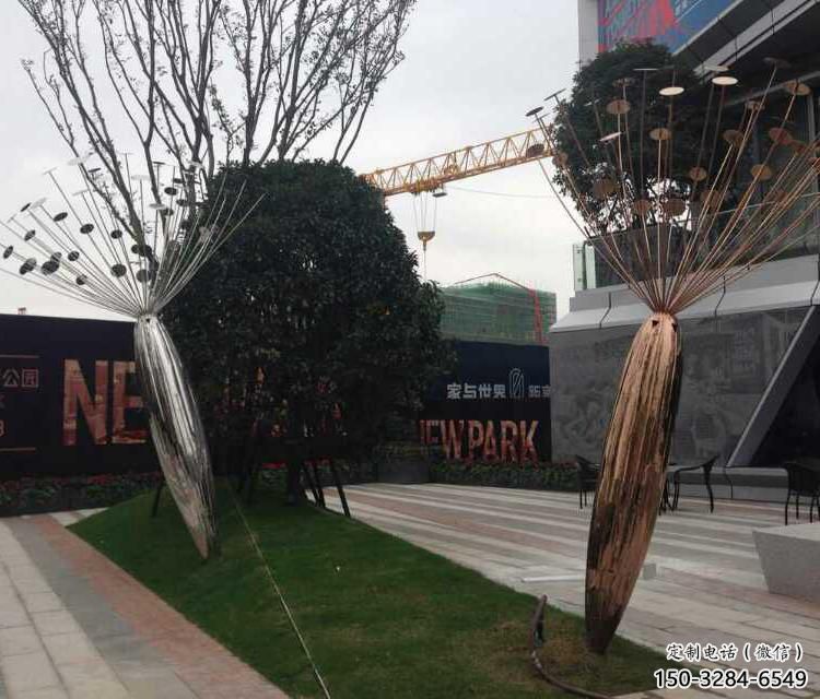 大型蓮藕雕塑廠家 歐式步行街雕塑 彩繪蓮科雕塑