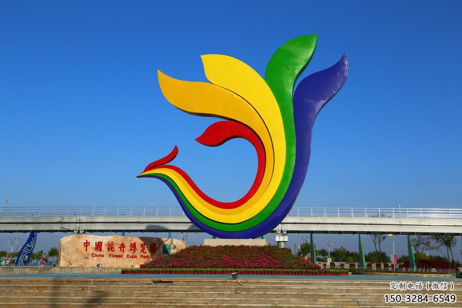 歐式蘭花雕塑 抽象希望玉蘭花雕塑 景觀雕塑