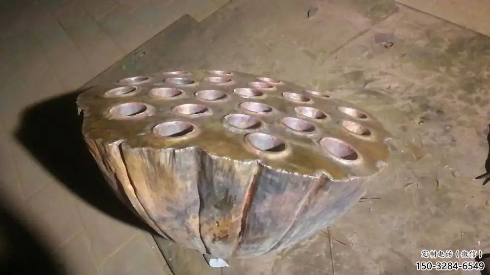 景觀蓮蓬雕塑 烤漆大型植物雕塑 酒店雕塑