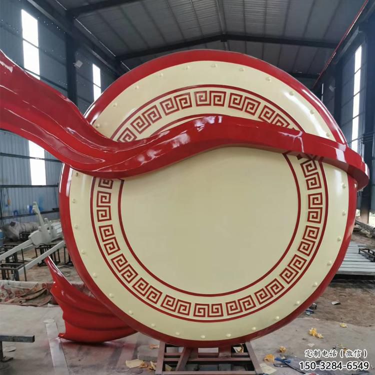 戰鼓雕塑 歐式步行街喜慶雕塑 大型民族雕塑