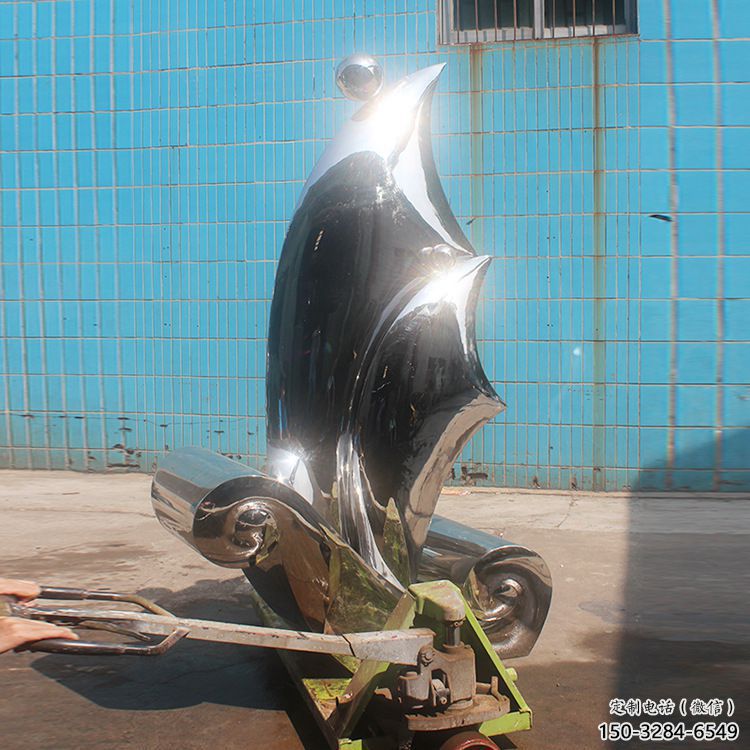 廣場揚帆雕塑 抽象風帆雕塑 烤漆遠航雕塑