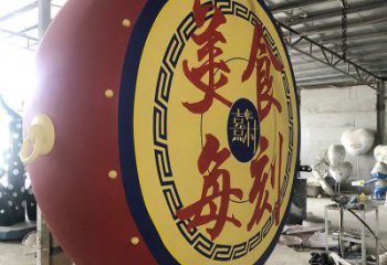 公園戰鼓雕塑 鏡面公園喜慶雕塑 景觀民族雕塑