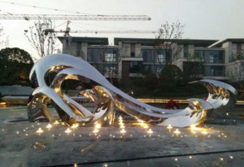 鏤空水花雕塑 噴水園林水景雕塑 住宅小區雕塑