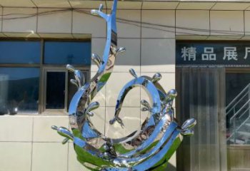 美陳水花雕塑 異形噴水雕塑 酒店水景雕塑