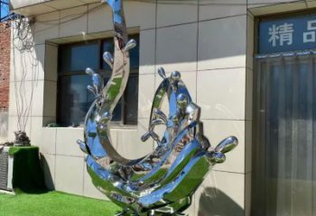 水景水花雕塑 彩繪剪紙雕塑 現代水景雕塑