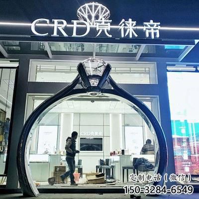 戒指拱門雕塑，形象美陳擺件，不銹鋼景觀拱門雕塑