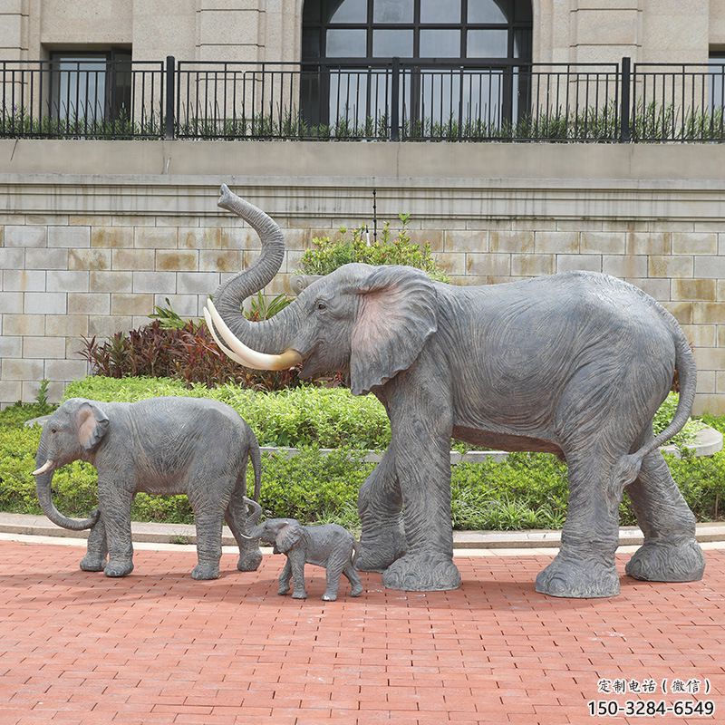 廣場大象雕塑供需，廣場雕塑，景觀仿真大象雕塑定制