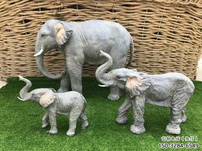 現(xiàn)代大象雕塑定制，中式工藝，景觀仿真大象雕塑造型