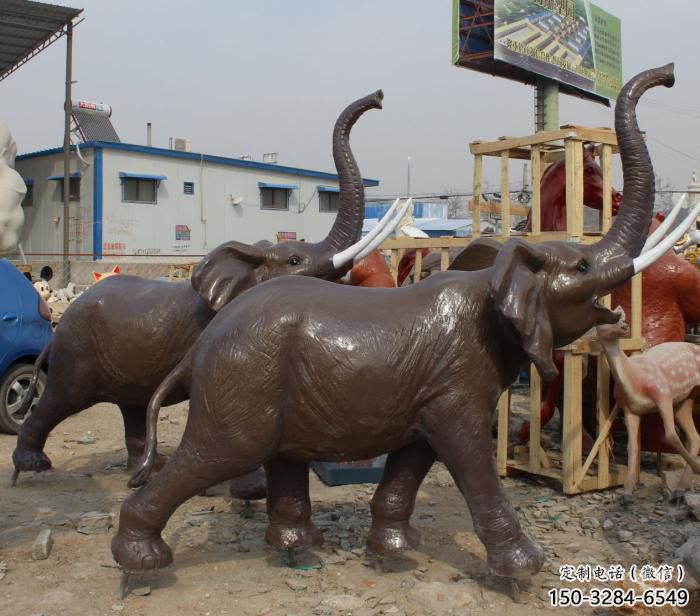 景觀大象雕塑制造，歐式風(fēng)格，仿真大象雕塑定價(jià)
