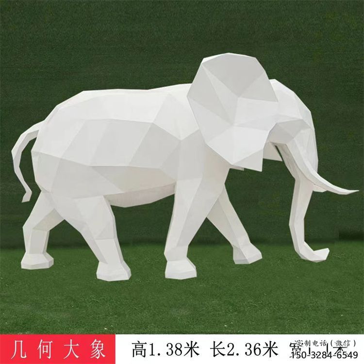 大象雕塑工廠選用，街道標識，j幾何大象雕塑制作