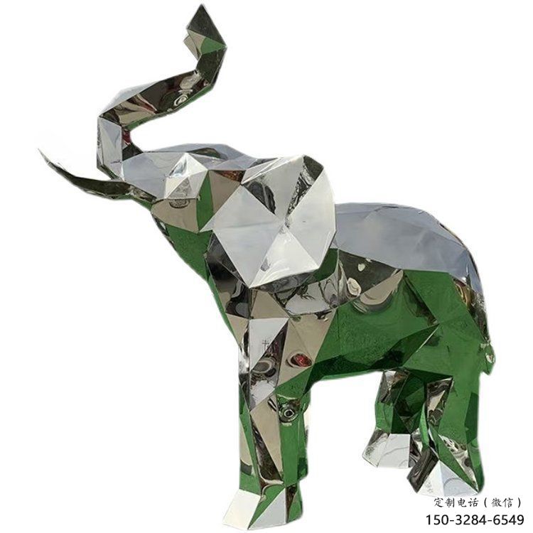 花園大象雕塑批發(fā)，標(biāo)識雕塑，展示鏡面大象雕塑優(yōu)選