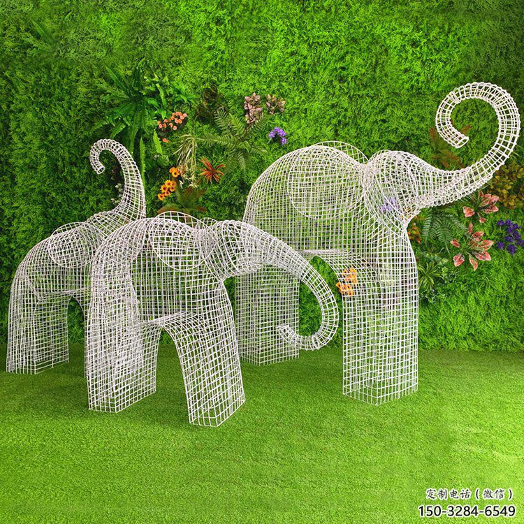 雕塑大象景觀精選，中式工藝，鏤空工藝大象雕塑供給