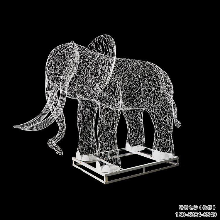 園林大象雕塑服務(wù)商，美陳雕塑，鏤空大象雕塑精選