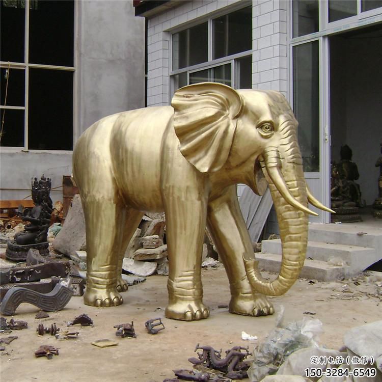 文化大象雕塑生產，景區雕塑，城市黃銅大象雕塑提供