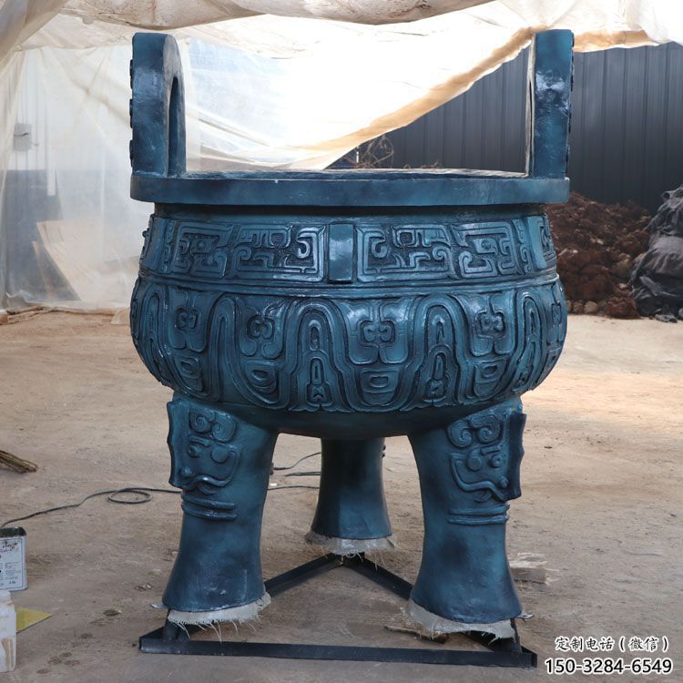 地產(chǎn)標識圓鼎銅雕