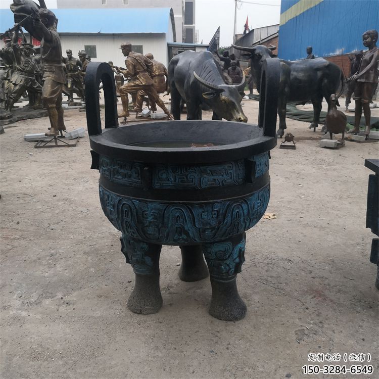 圓鼎雕塑，銅器景觀雕塑，鑄銅工藝