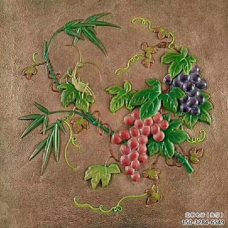 景觀浮雕供需，廣場(chǎng)雕塑，葡萄浮雕定制廠家