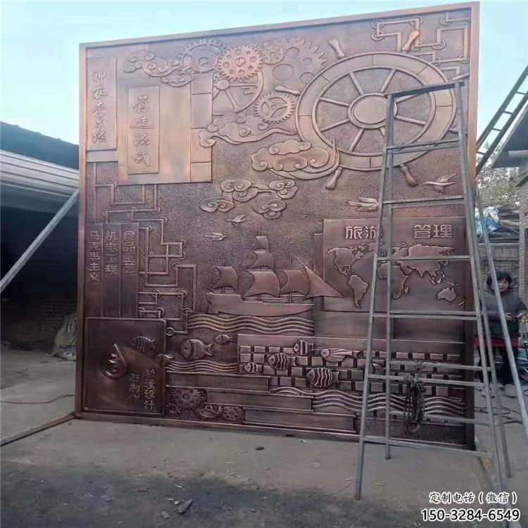 金屬浮雕批發(fā)廠家，街頭藝術，公園浮雕廠家展品