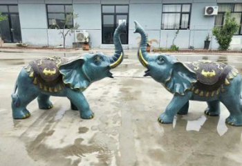 地產大象雕塑生產，城市裝飾，彩繪大象雕塑選定