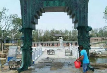 廣場(chǎng)大型青銅鼎雕塑