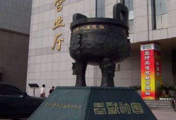 圓鼎雕塑，銅器景觀雕塑，鑄銅工藝