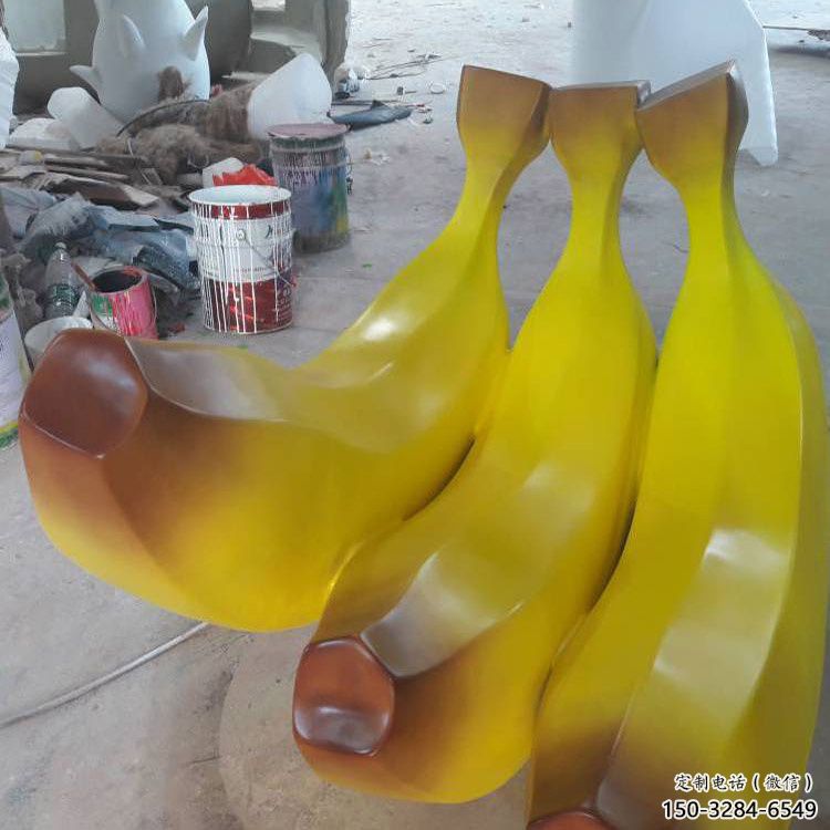 景觀果籃雕塑特供，標識雕塑，香蕉果籃雕塑生產(chǎn)