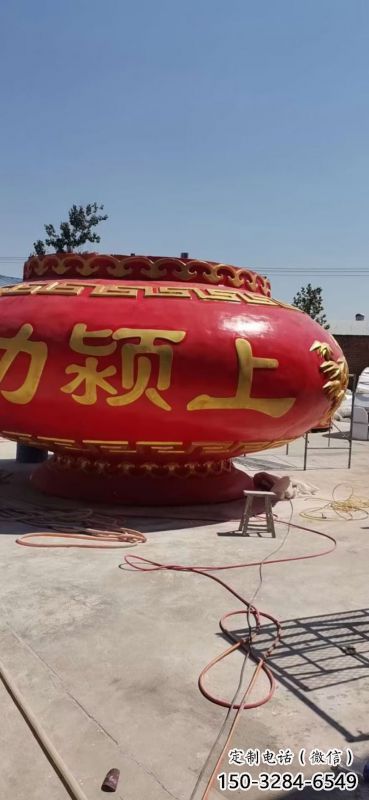 景觀花籃雕塑制作專供，園林裝飾，建筑玻璃鋼花籃雕塑