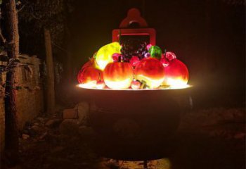 廣場果籃雕塑供求，露天雕塑，企業(yè)不銹鋼果籃雕塑標(biāo)準(zhǔn)