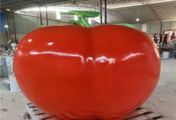 果籃雕塑供需，標識雕塑，藝術(shù)番茄果籃雕塑制造商