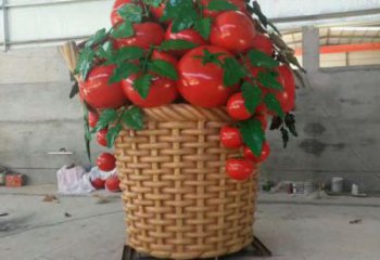 標(biāo)志果籃雕塑精選，歐式風(fēng)格，藝術(shù)蔬菜果籃雕塑指用