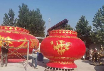 商業(yè)花籃雕塑標(biāo)準(zhǔn)，廣場(chǎng)雕塑，玻璃鋼花籃雕塑底座供給